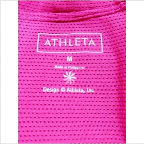 Athleta Women's Racerback Tank Top Pink Solid Medium - Picture 4 of 6
